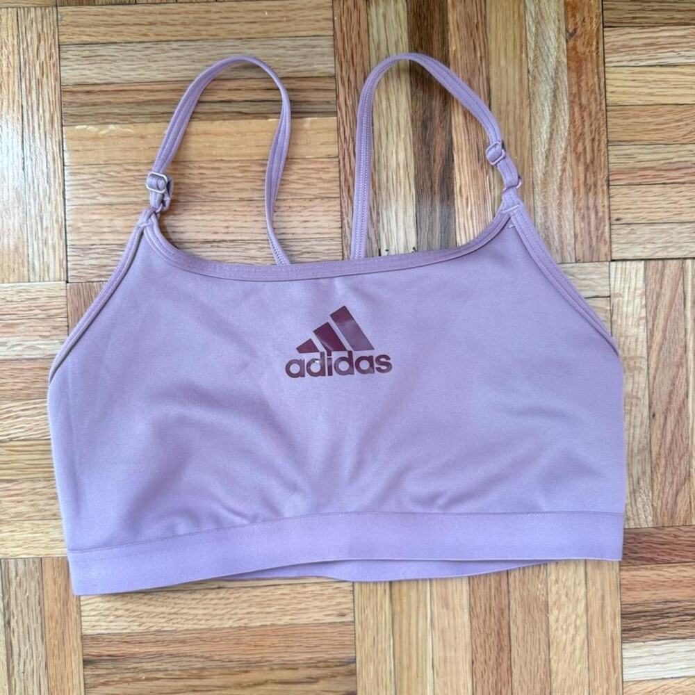 Adidas sports bra in lilac